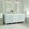 James Martin Vanities 72'' Double Vanity, Bright White w/ 3 CM Ethereal Noctis Quartz Top 485-V72-BW-3ENC - alternate 6